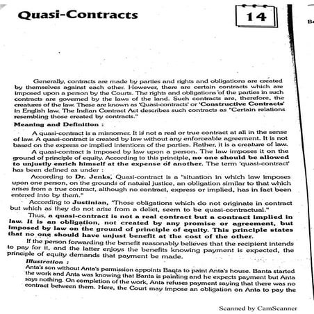 Quasi contract