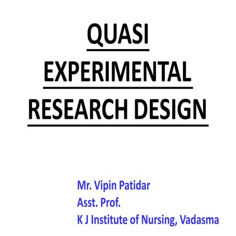 Quasi experimental design (1)