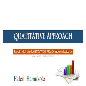 Quatitative Approach
