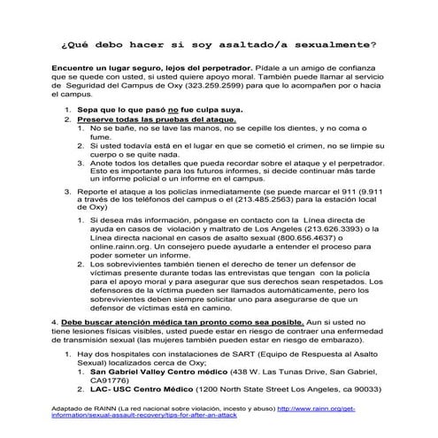 Qué Debo Hacer si Soy Ssaltado