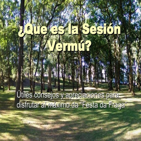 Que Es La SesióN Vermú