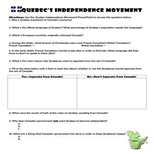 Quebecindependencemovementquestions2