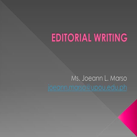 Editorial Writing