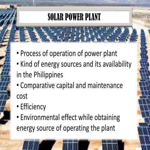 solar power plant