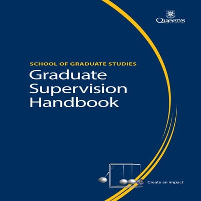 Queens university-graduate supervision handbook