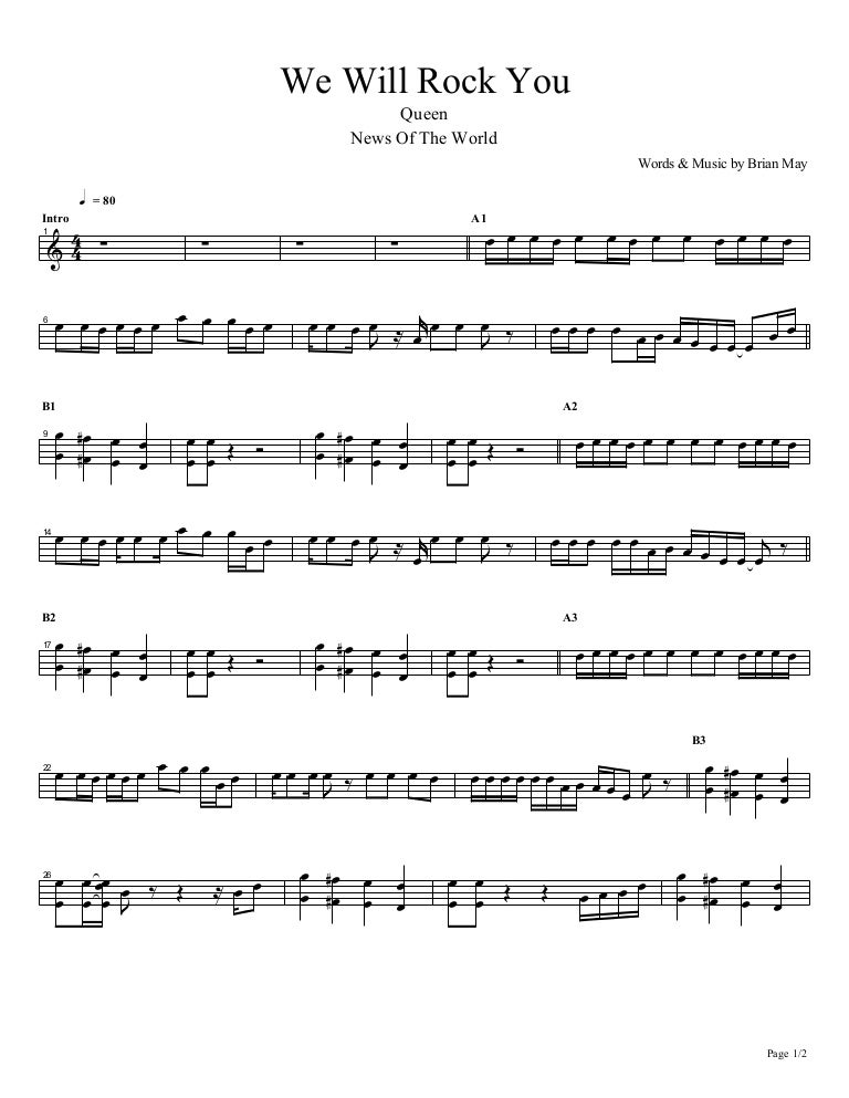 Queen We Will Rock You Traduzione