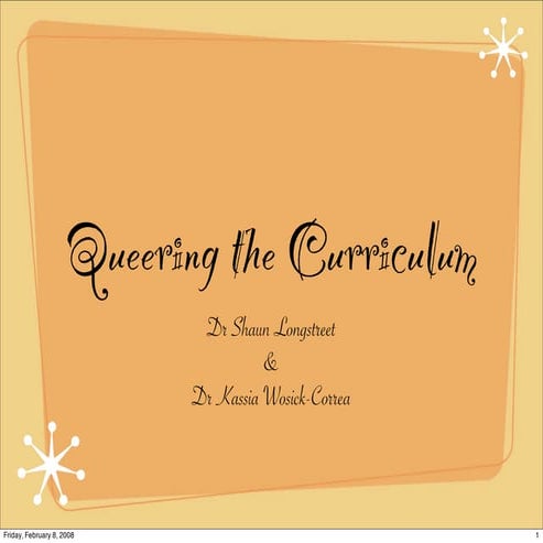 Queering The Curriculum