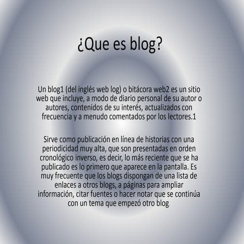 ¿Qué es un blog? | PPTX