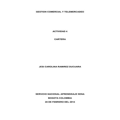 Que es cartera