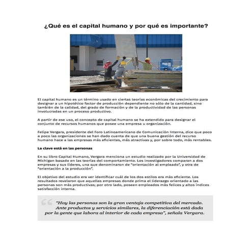 Que es el capital humano y para que sirve