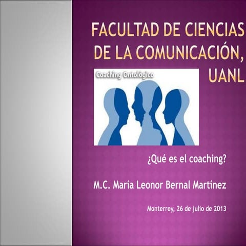 DCO - Que es el coaching - Leonor Bernal