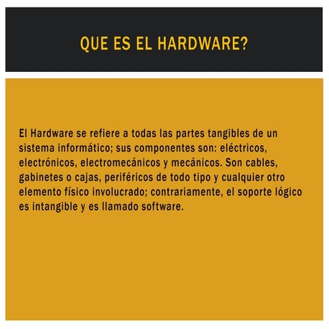 Que es el hardware