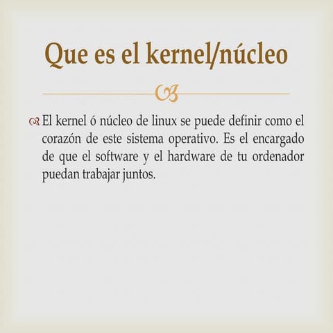 Que es el kernel o nucleo