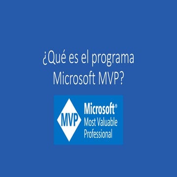 Que es el programa Microsoft MVP.pptx