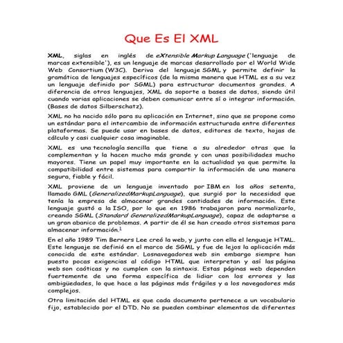 Que es el xml