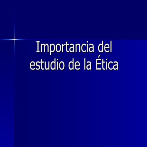 ¿Qué es ética?