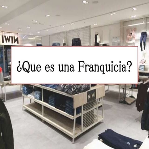 Que es franquicia