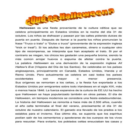 Que es halloween