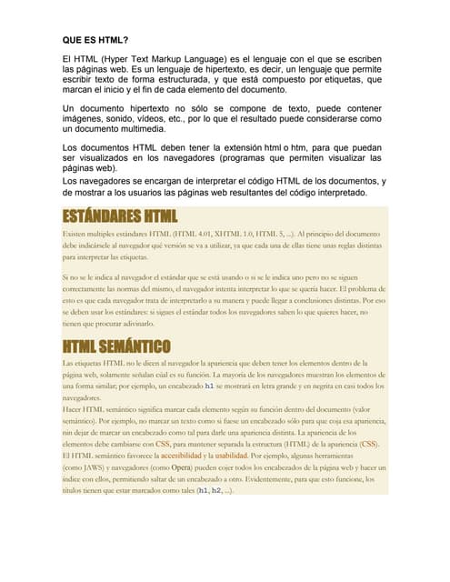 Que es html