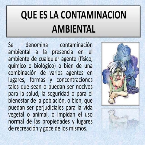 Queeslacontaminacionambiental