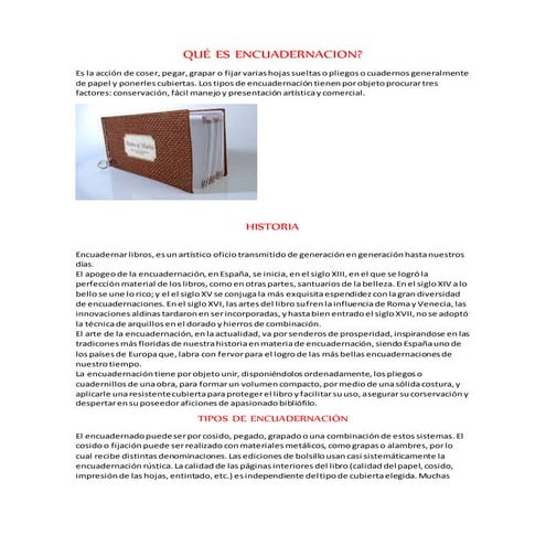 Que es la encuadernacion