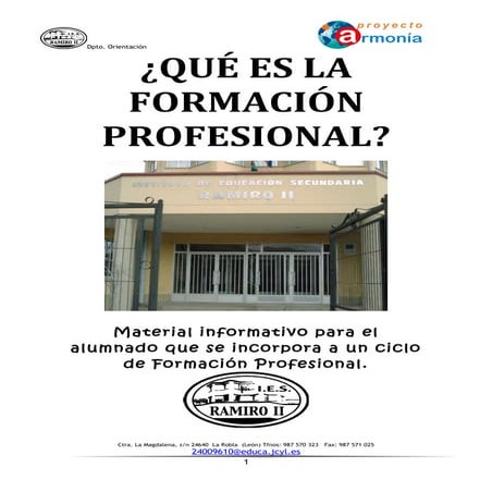 Que es la fp libro para el alumnado de la eso