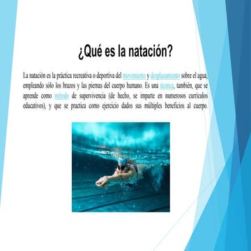 Que es la natacion, concepto estilos y beneficios