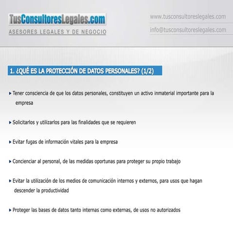 ¿Qué es la protección de datos personales?