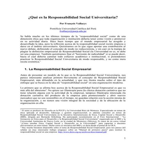 Que es la responsabilidad social universitaria?