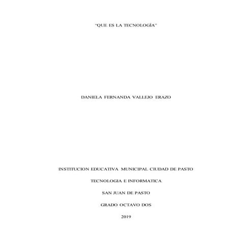 Que es la tecnologia