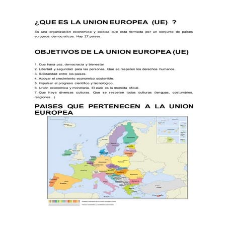 ¿Que es la union europea