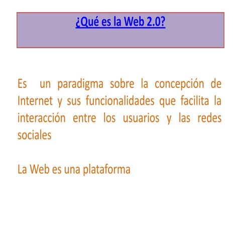 Que es la web 2.0 powerpoint