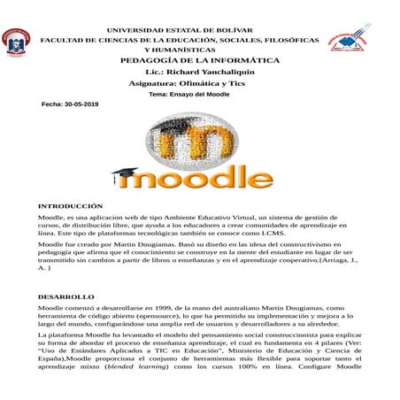 Que es moodle y edmodo
