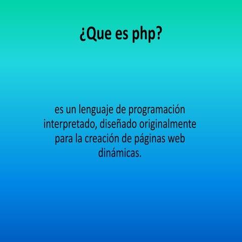 Que es php | PPTX