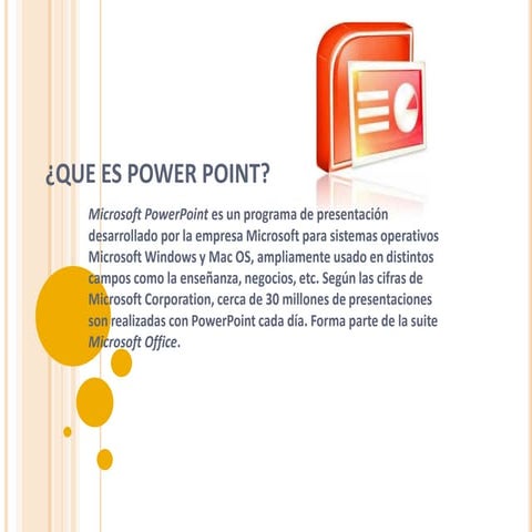 Que es power point