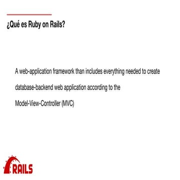 Ruby on Rails