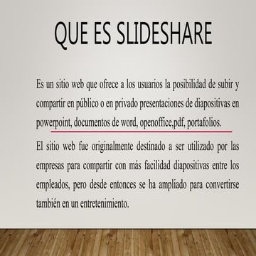 Que es SlideShare | PPTX