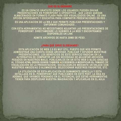 Que es slideshare1
