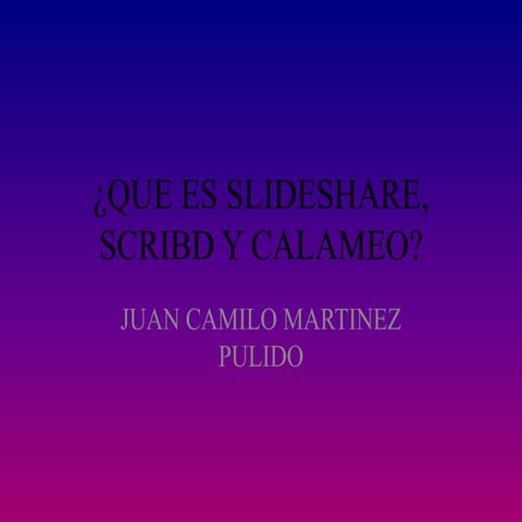 Diferencias entre calaméo, slideshare y scribd | DOCX