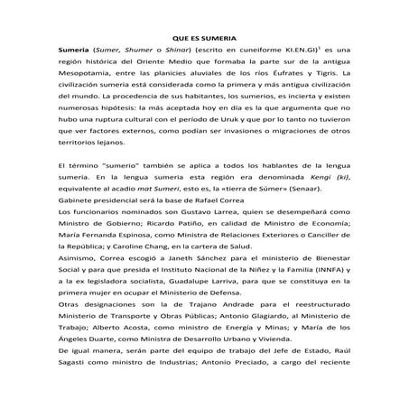 Que Es Sumeria