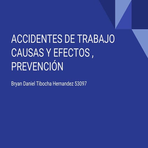 Que es un accidente de trabajo