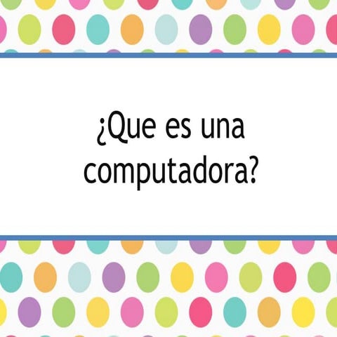 Que es una computadora