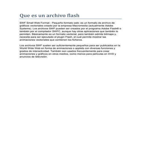 Que es un archivo flash