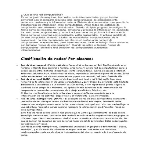 Que es una red computacional