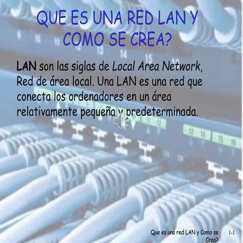 Que es una red lan y como se crea