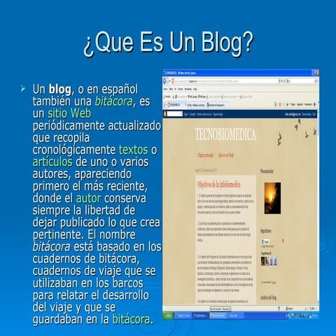 Que Es Un Blog | PPT