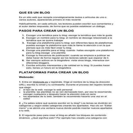 Que es un blog