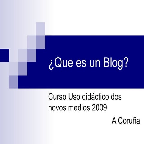 Que es un blog