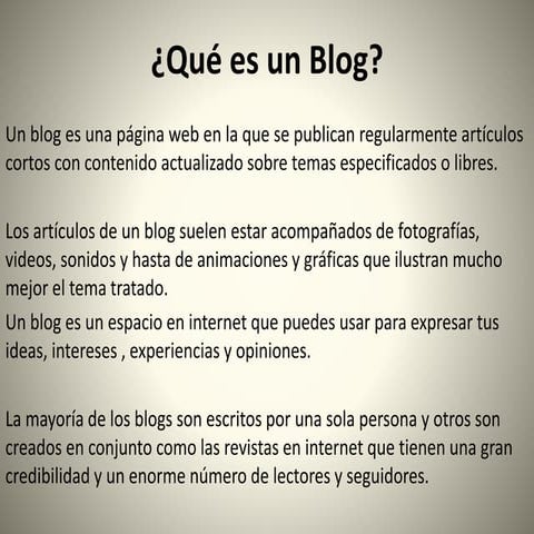 Que es un blog