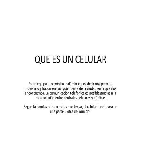 Que Es Un Celular112